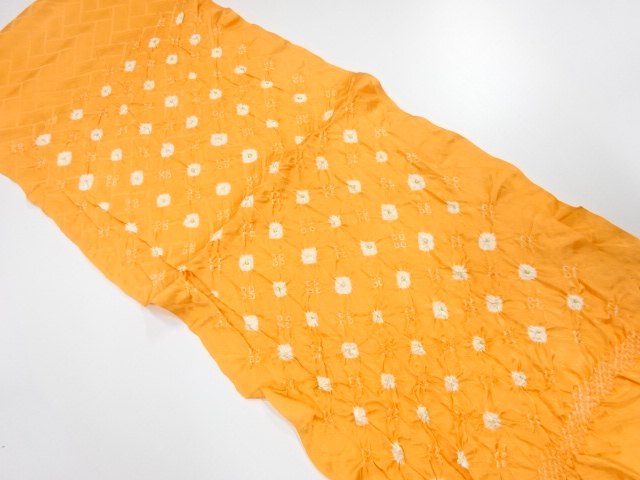 正絹　絞り　帯揚げ